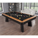 The Nouveau Pool Table | 8ft | Acacia & Black | Imperial Int.