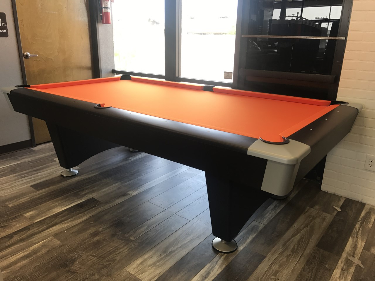Brunswick Black Wolf Pool Table Modern Black Pool Table