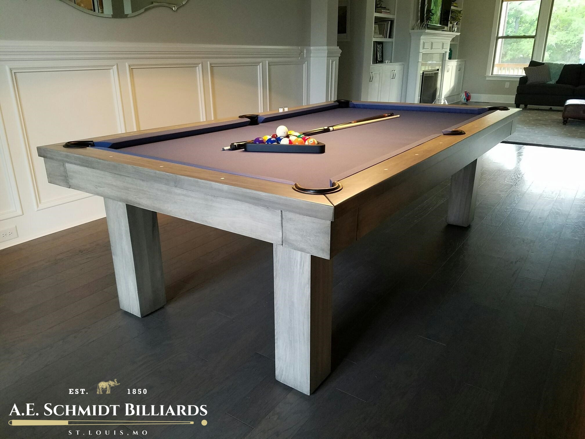 Branson AE Schmidt Pool Table | Maple or Oak Wood Pool Table