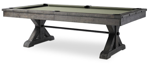 Otis Pool Table | 8 foot | Blackwash | Dining top | Plank and Hide | P&H | SKU #11042