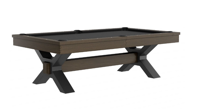 Nichols Pool Table | 8 foot | Brushed Walnut | Plank and Hide | P&H | SKU #28007