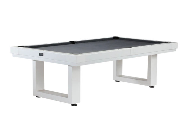 Lanai Outdoor Pool Table | 8 foot | Pearl White, Seafoam Teal, Oyster Grey, Obsidian Black | American Heritage Billiards