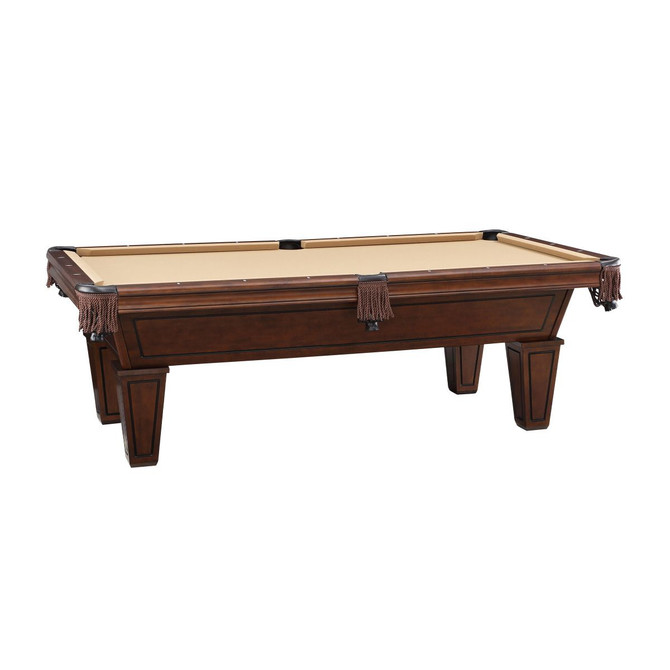 HB Home Baxter Pool Table | 8 Foot | Nut Brown Finish