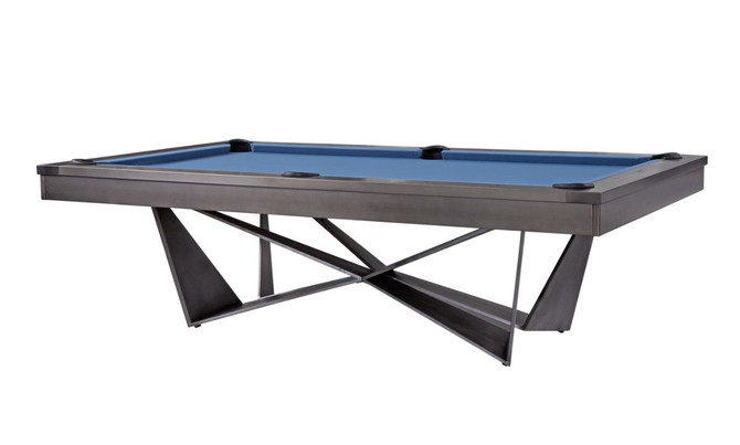 Essex Steel Pool Table | 8 foot | Gun Metal Grey | Plank and Hide