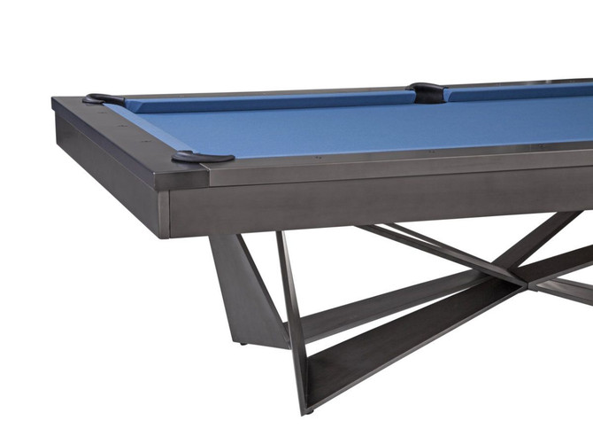 Essex Steel Pool Table | 8 foot | Gun Metal Grey | Plank and Hide