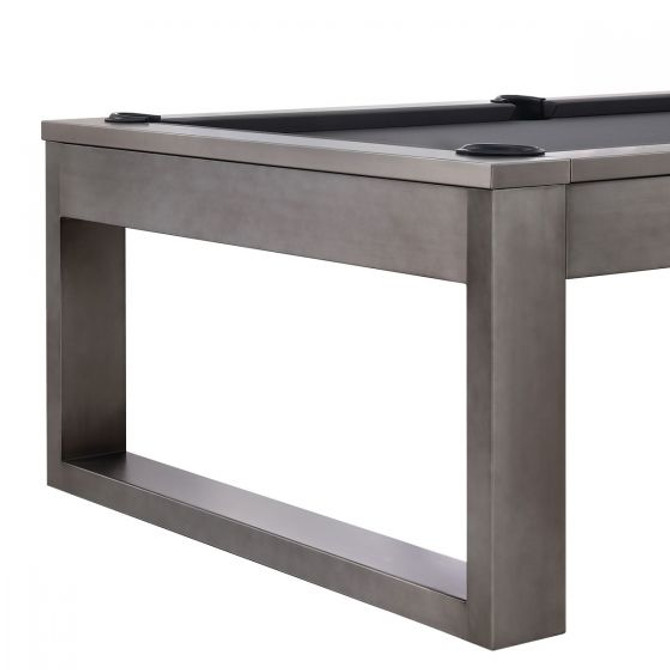 Lexa Steel Pool Table | 8 foot | Gun Metal Grey | Plank and Hide
