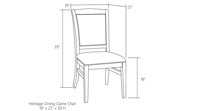 Heritage Dining Game Chair | Matching | Legacy