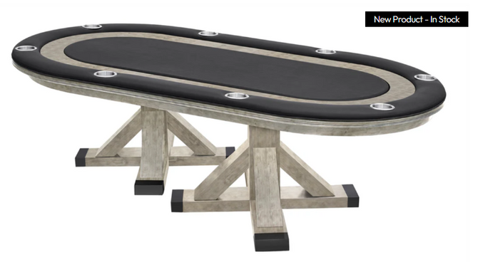 Sterling Texas Hold'em Poker and Dining Table | Multi Stain | Rustic or Modern Series | Legacy Billiards