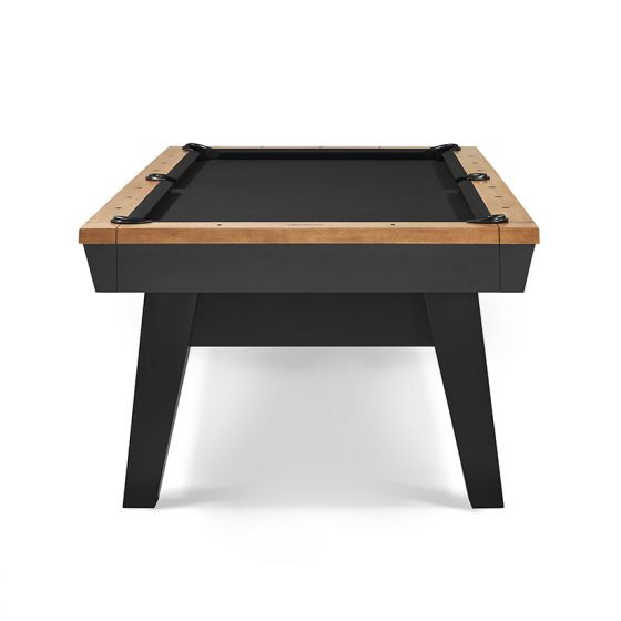 Jensen Pool Table with Accessory Drawer | 8 foot | Black & Pecan | Plank and Hide