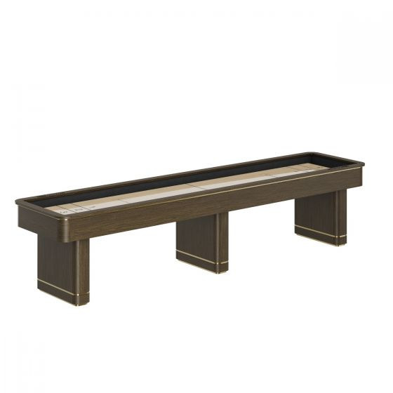 Deco Shuffleboard Table | 9, 12 or 14 foot | Multiple Finishes | Oak Wood | Plank and Hide | SKU# 11077