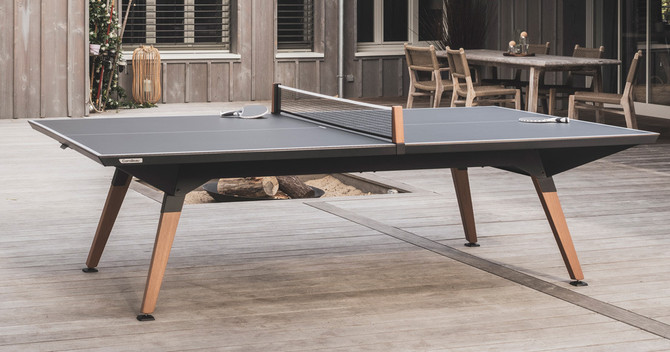 ORIGIN Outdoor Ping Pong Table - Convertible - Mid Size | Black or White Frame | Cornilleau