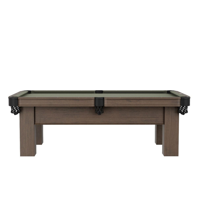 Elias Pool Table | 8 Foot | Shadow Grey | Plank and Hide | P&H | SKU #11072