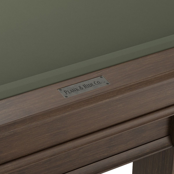 Elias Pool Table | 8 Foot | Shadow Grey | Plank and Hide | P&H | SKU #11072