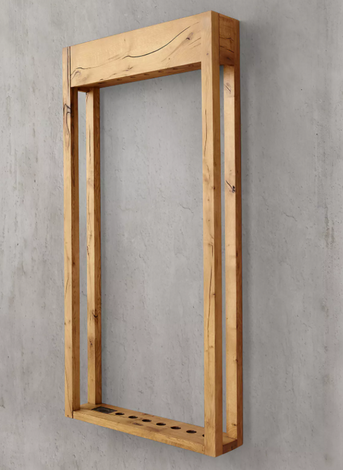 Parsons Wall Rack | Natural Dry Oak | Matching | Brunswick