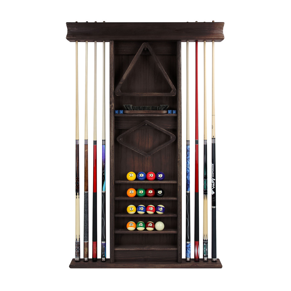 Pool Stick Wall Rack | 6 Pool Cue Wall Holder | Prestige Billiards