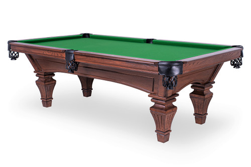8ft Litchfield Victorian Pool Table with English Cherry Finish