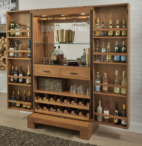 Buy Alta Wine & Spirit Cabinet | Brushed Walnut | American 