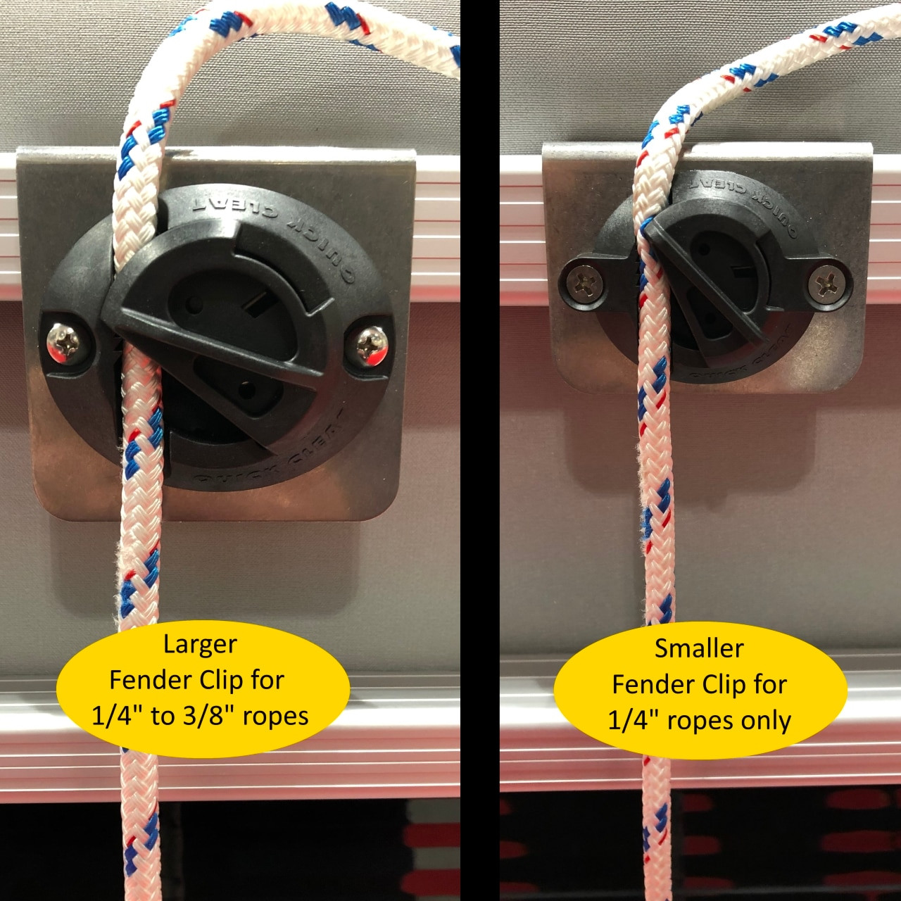 Fender Clip Pontoon Boat Quick Cleat