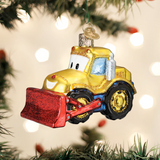 Bright-eyed Bulldozer ornament