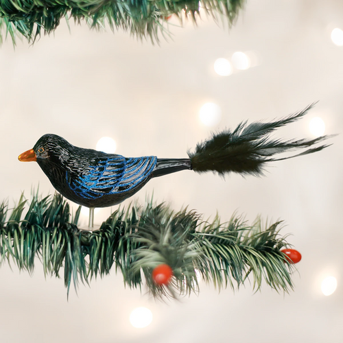 Raven ornament (clip on)