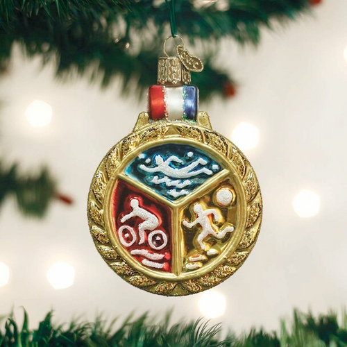 Triathalon Medallion ornament