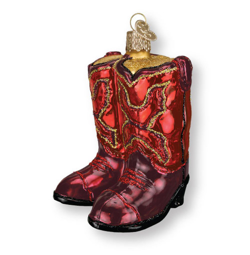 Red Cowboy Boots ornament