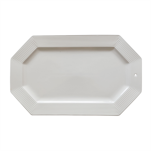 Nora Fleming Octagonal Platter - pinestripes