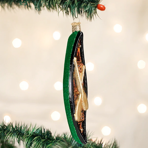 Green Canoe ornament