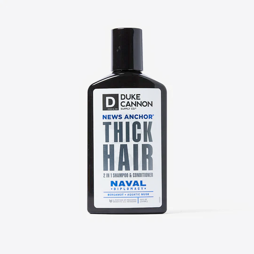 Duke Cannon News Anchor THICK HAIR Shampoo Naval Diplomacy