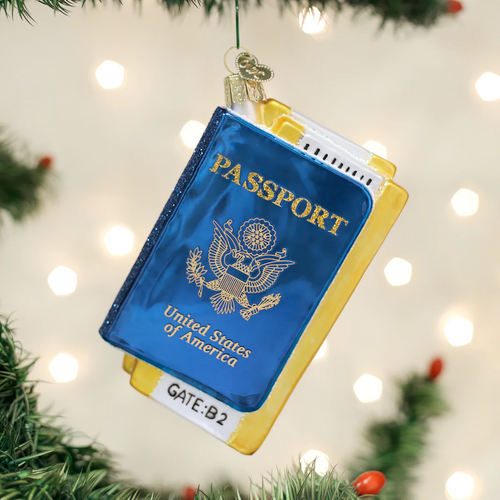 Passport ornament