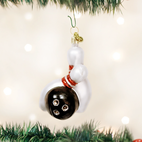 Bowling Ball & Pins ornament