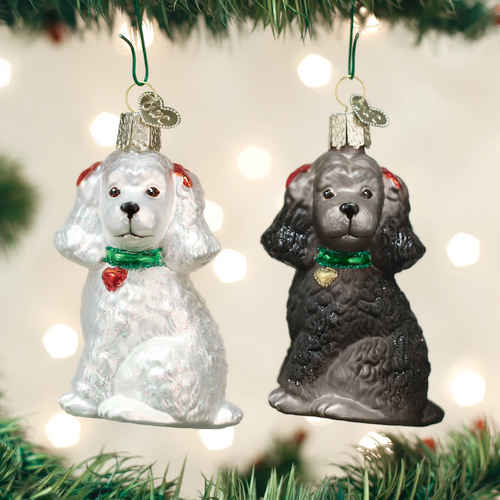 Poodle ornament