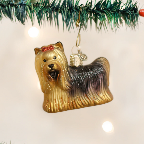Yorkie ornament