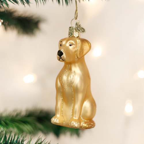 Yellow Labrador ornament