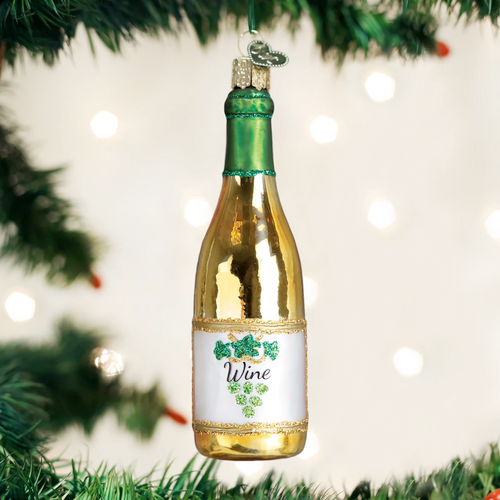 White Wine Bottle ornament