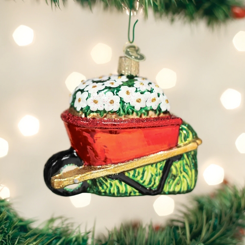 Wheelbarrow ornament