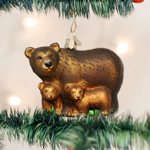 Bear with Cubs ornament