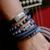 Basic Stone bracelet - Navy
