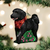 Black Doodle Dog ornament