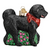 Black Doodle Dog ornament