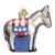 Democratic Donkey ornament