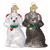 Poodle ornament