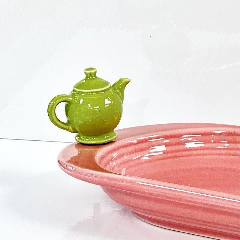 Fiesta bread tray and tea pot mini