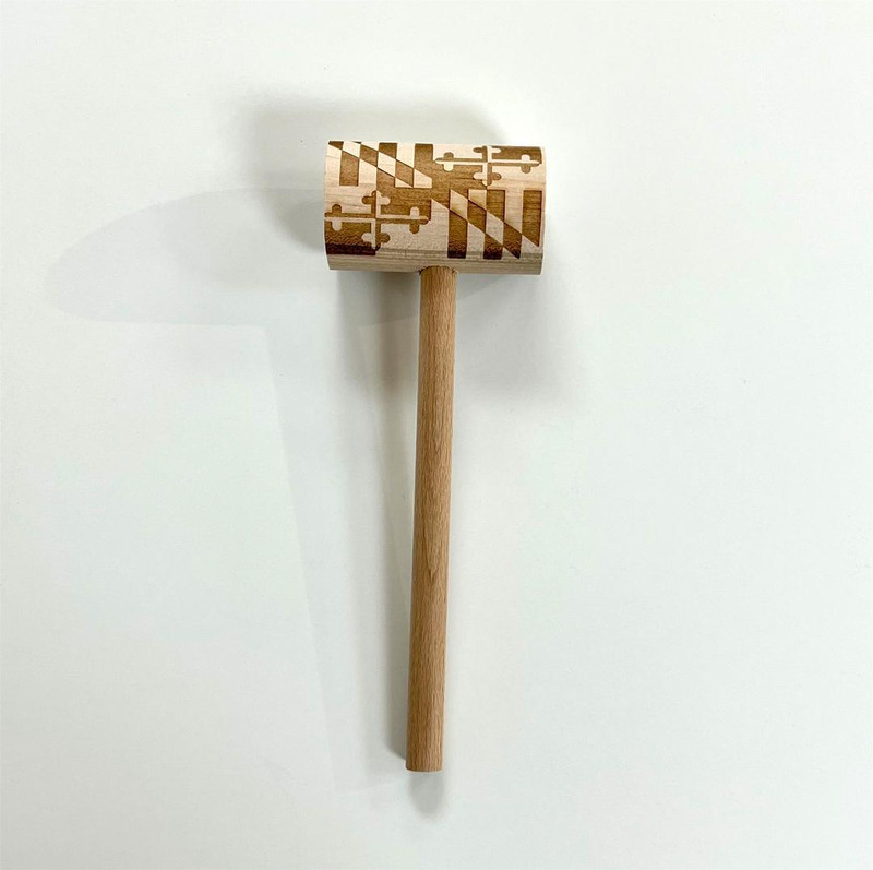 Wooden Crab Mallet with MD Crab design - Ec'clectibles