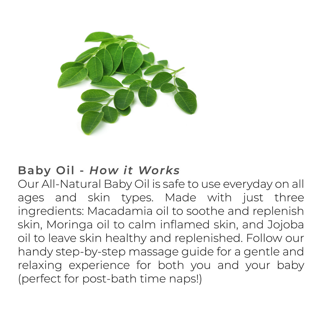 Botanical Therapy Moisturizing Baby Oil for Baby Massage with AllNatural Ingredients, 3 oz.