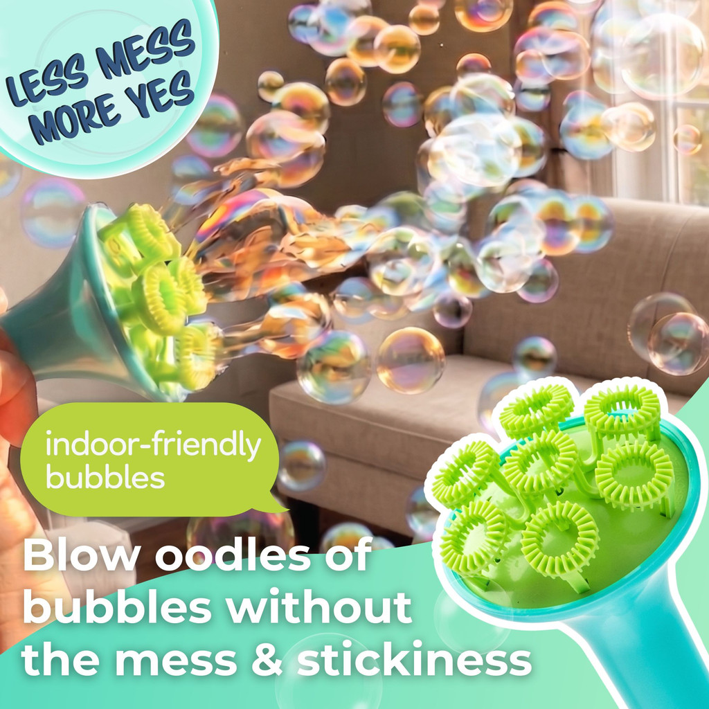 Sensory Bubble Play Skin Happy Botanical Bubbles & Blower Set  (3 Colors)