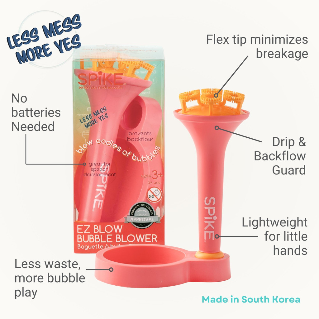 Bubble Blower Wand & Dipping Tray Set (3 Colors)