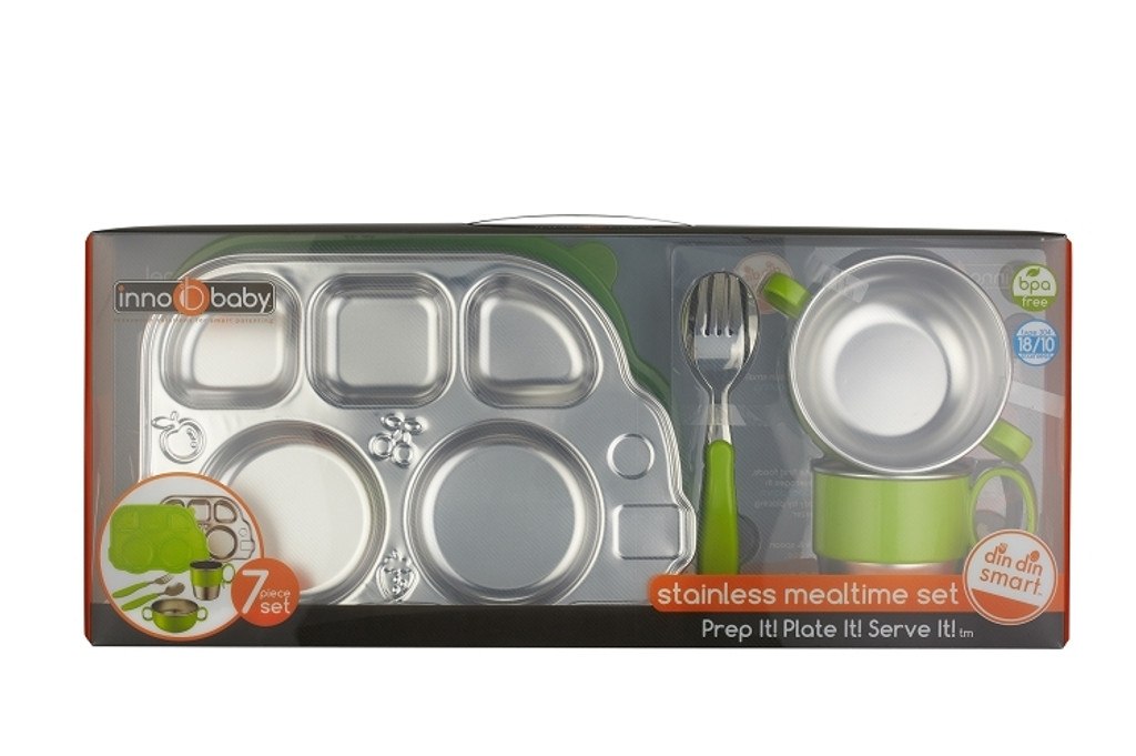 Din Din SMART Stainless Mealtime Set (Various Colors)