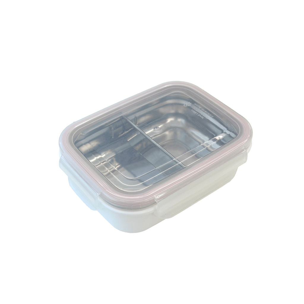 Keepin' Fresh Stainless Steel Divided Bento Snack Box with Lid for Kids and Toddlers - BPA Free, 11 oz.