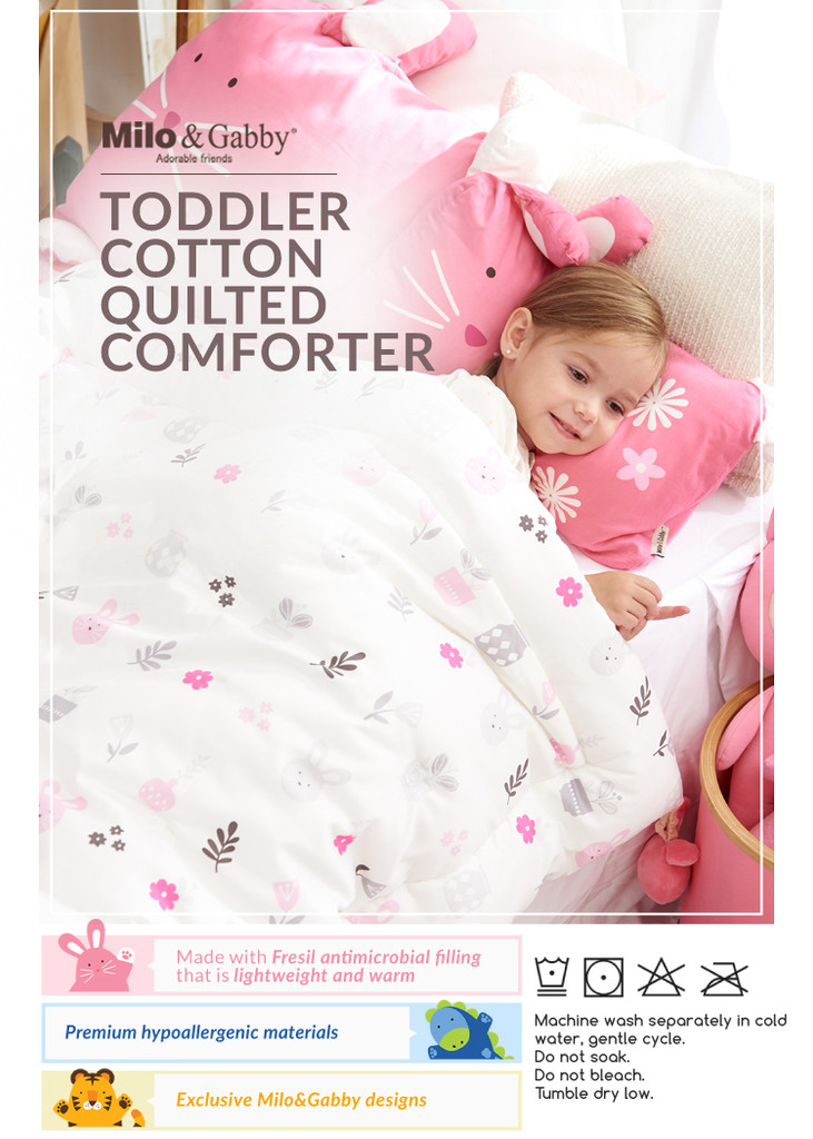 Toddler Cotton Quilted Comforter (Various Patterns)